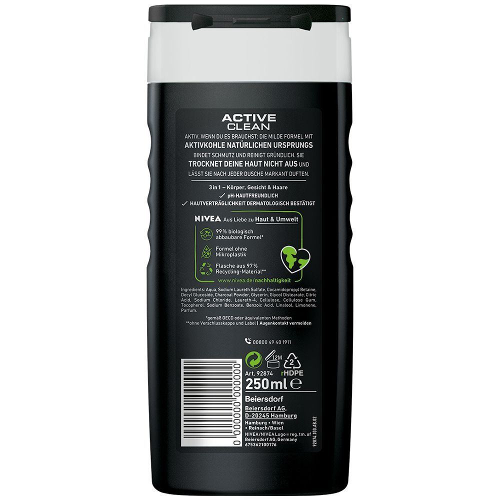 NIVEA® Shower MEN Active Clean Pflegedusche
