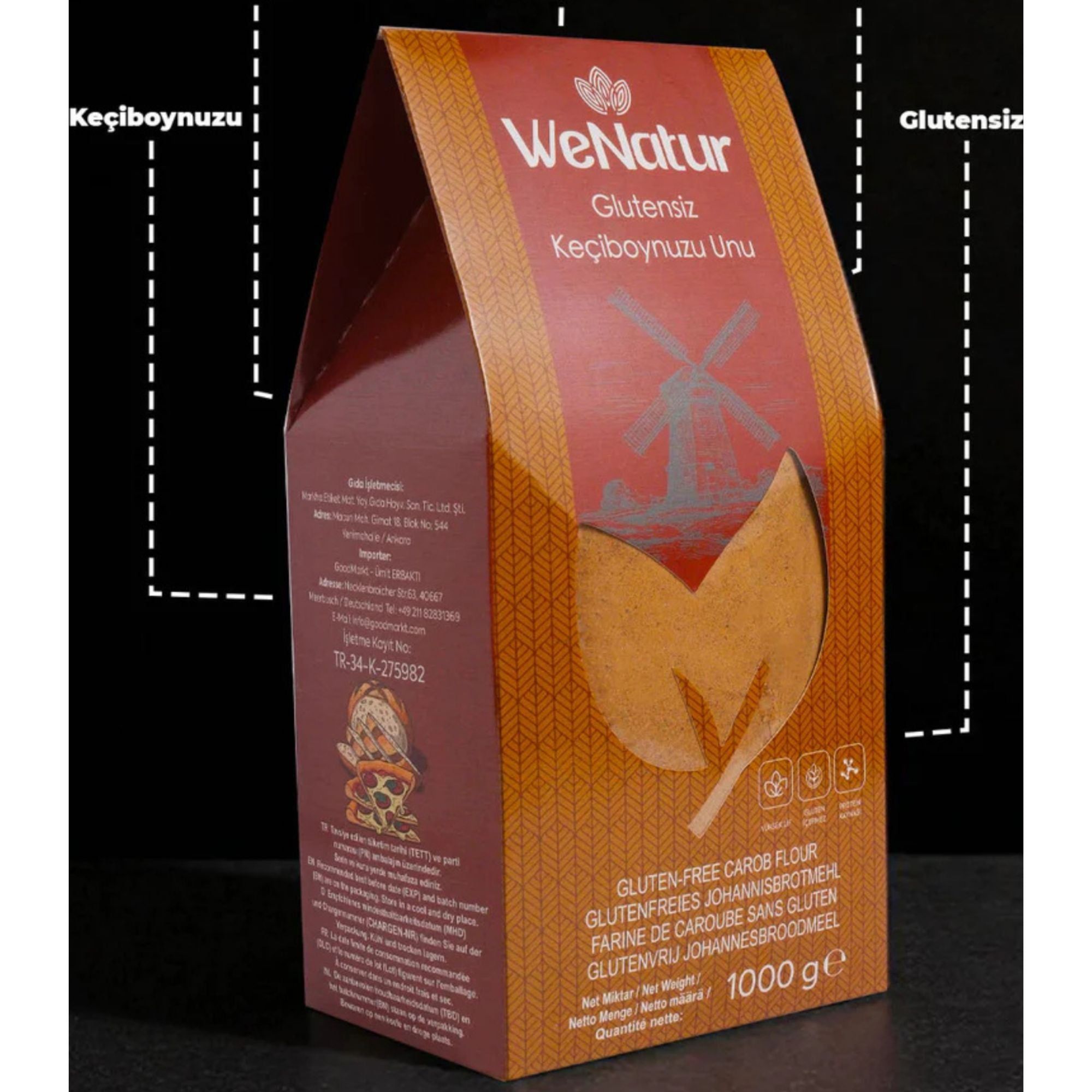 WeNatur  Glutenfreies Johannisbrotkernmehl