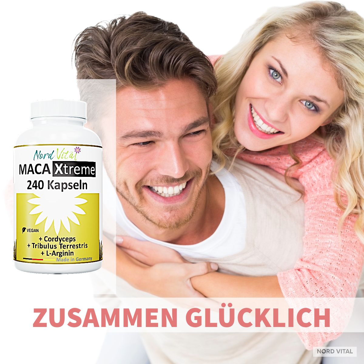 Nord Vital Maca Kapseln mit Ginseng, Cordyceps, L-Arginin und Tribulus Terrestris