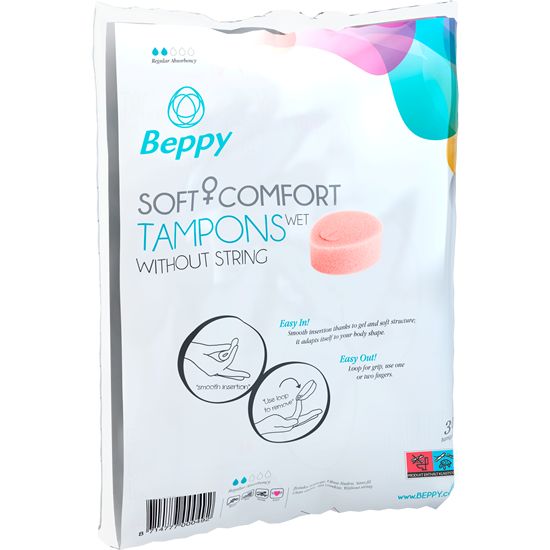 Beppy *WET* Soft + Comfort Tampons Maxipack, ohne Fädchen