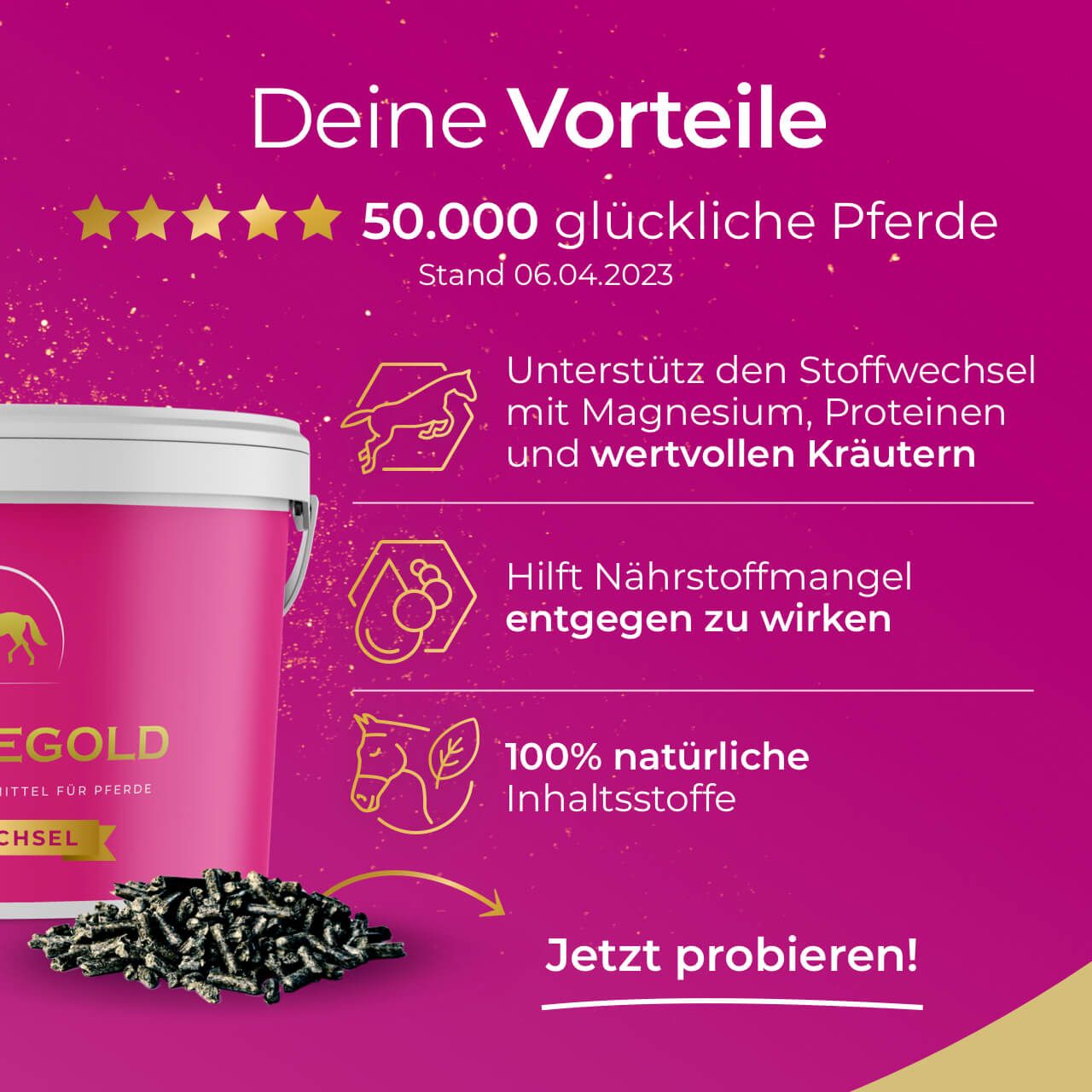 Pferdegold Stoffwechsel