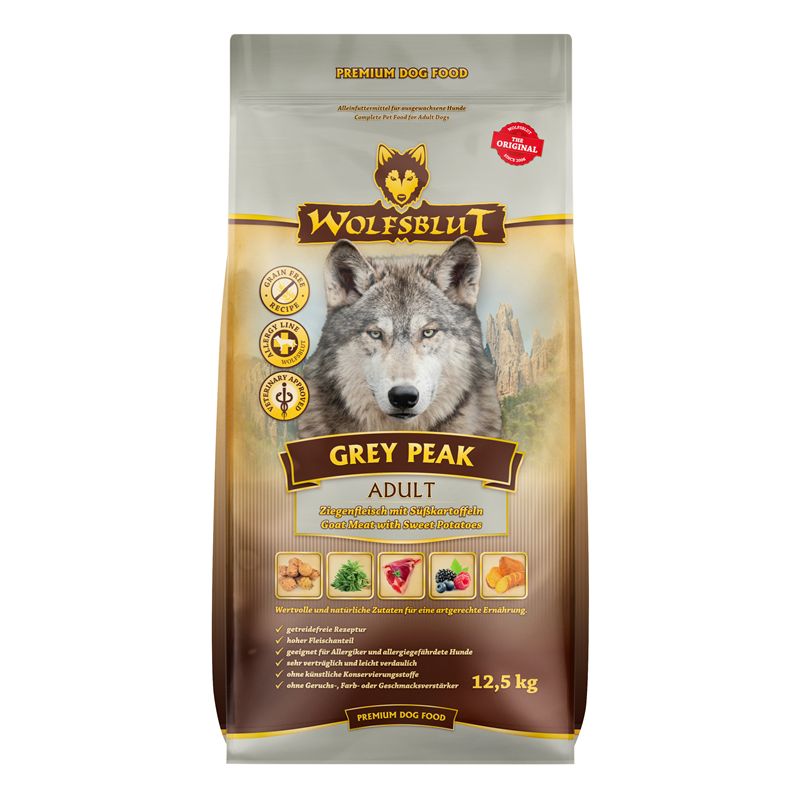 Wolfsblut Grey Peak - Ziege & Süßk. 12,8 kg