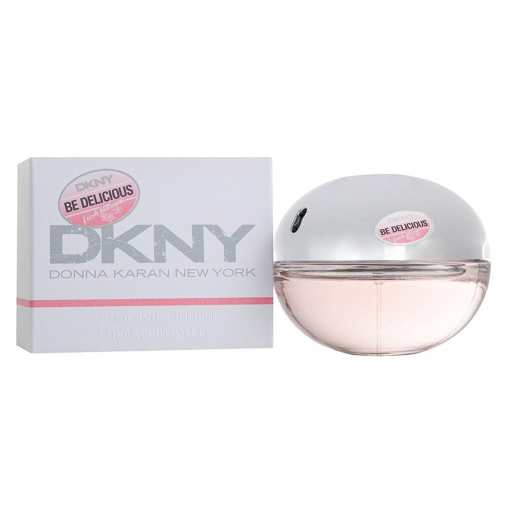 DKNY Be Delicious Fresh Blossom Eau de Parfum Flakon und Verpackung.