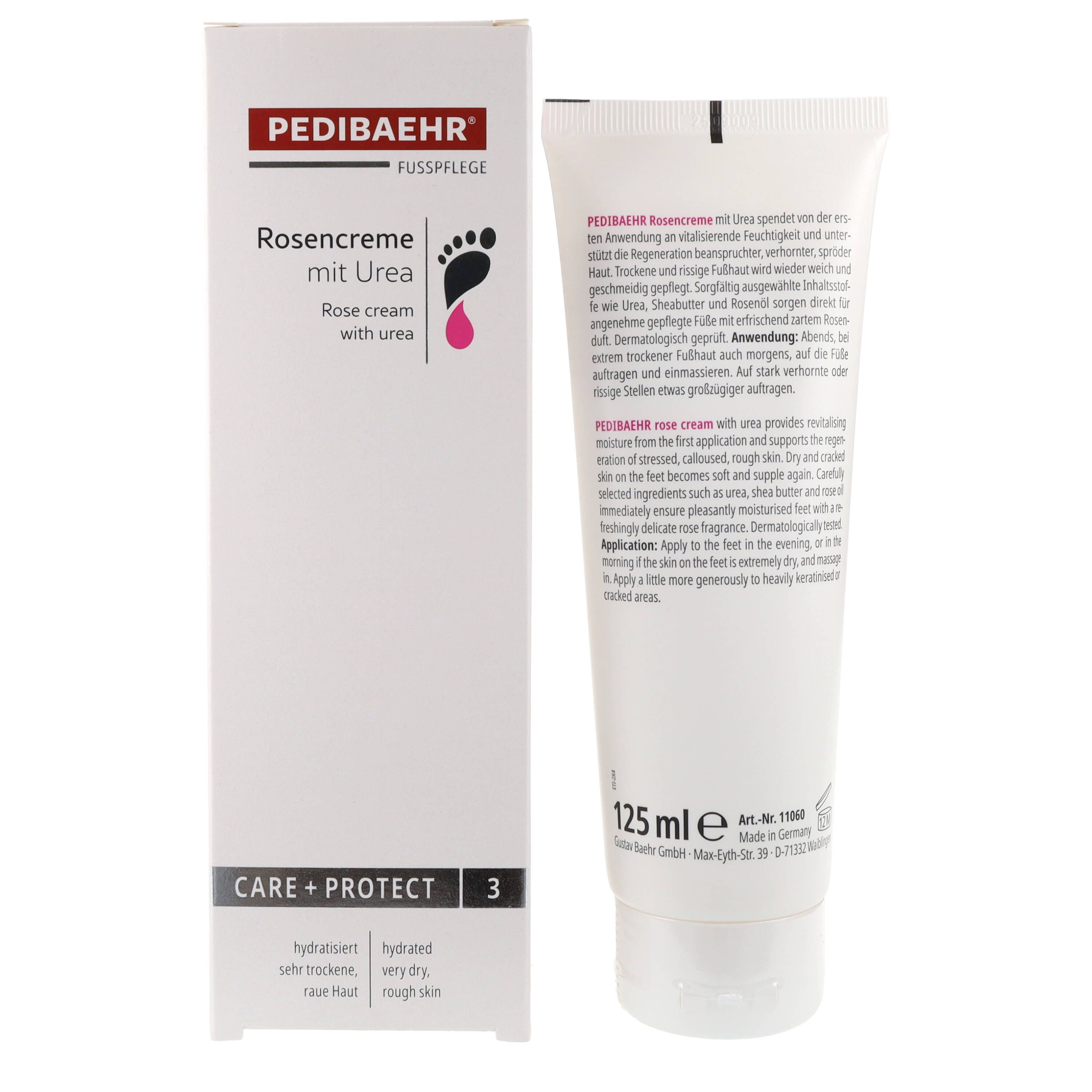 Pedibaehr Fußcreme Rosencreme mit Urea