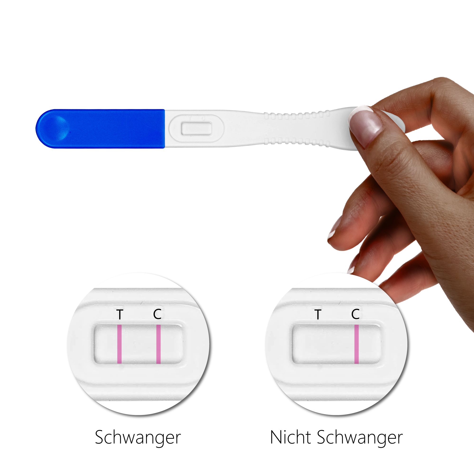 5x LuxmedIQ Schwangerschaftstest Ultra Frühtest - 6 Tage früher Testen - über 99% Zuverlässig