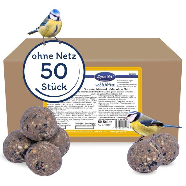 Lyra Pet® Gourmet Meisenknödel ohne Netz à 80 g