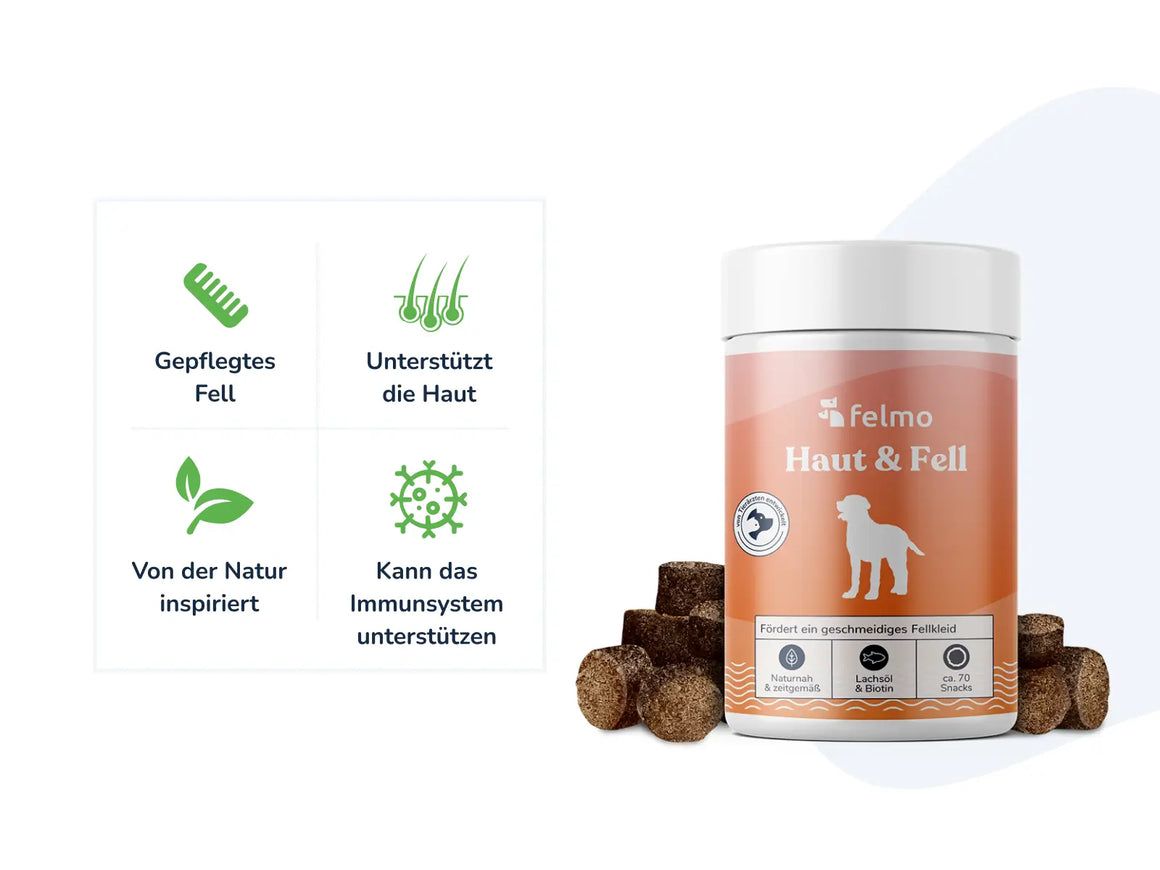 felmo Haut- & Fell-Snacks für Hunde
