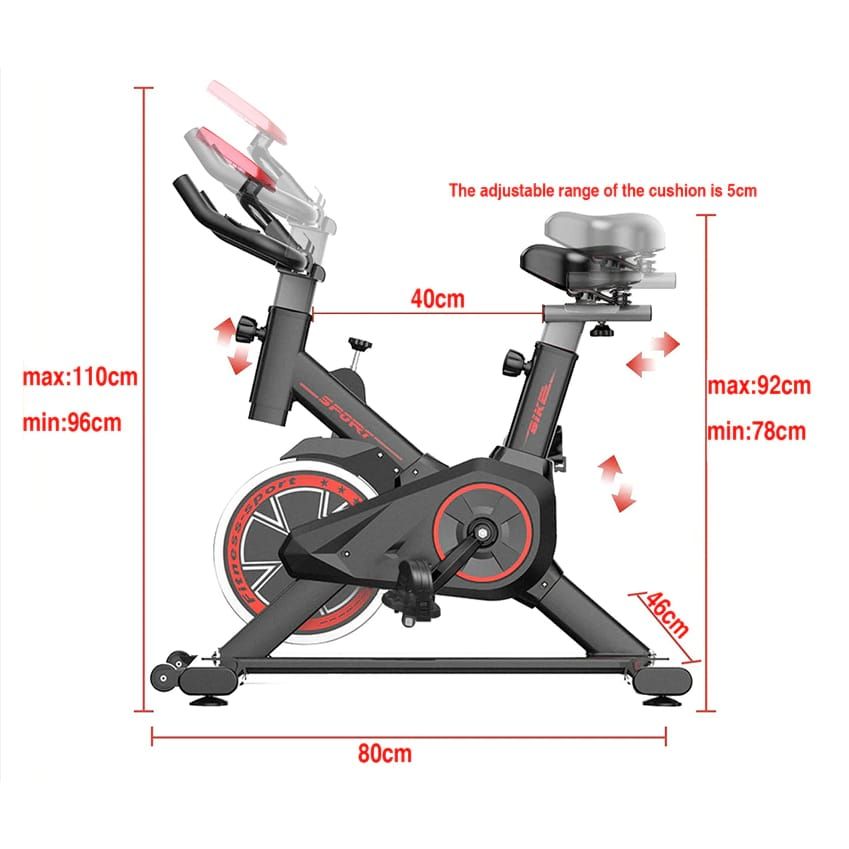 Sport-Knight® Heimtrainer Speed-Bike Fahrrad mit LCD-Monitor