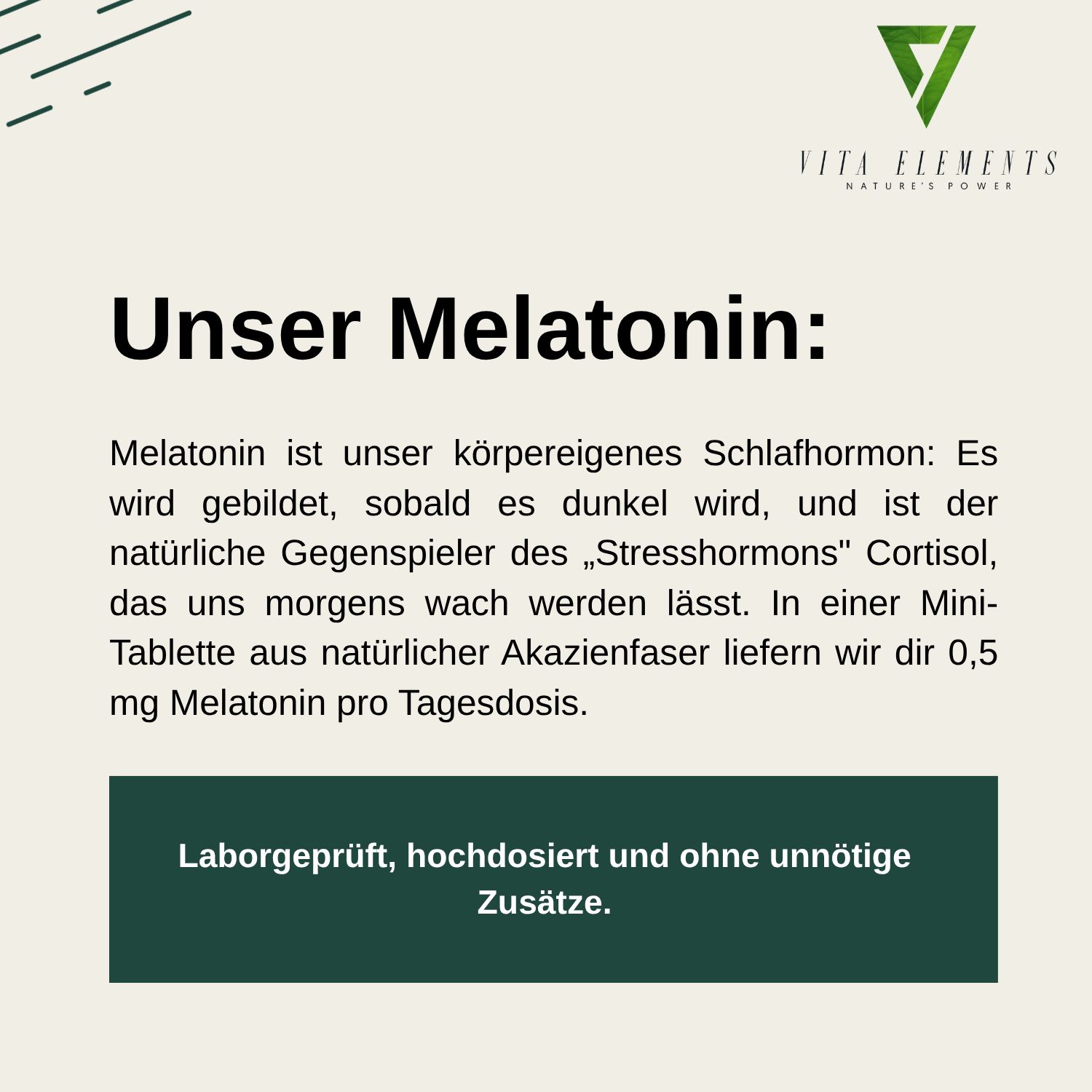 Vita Elements Melatonin Tabletten