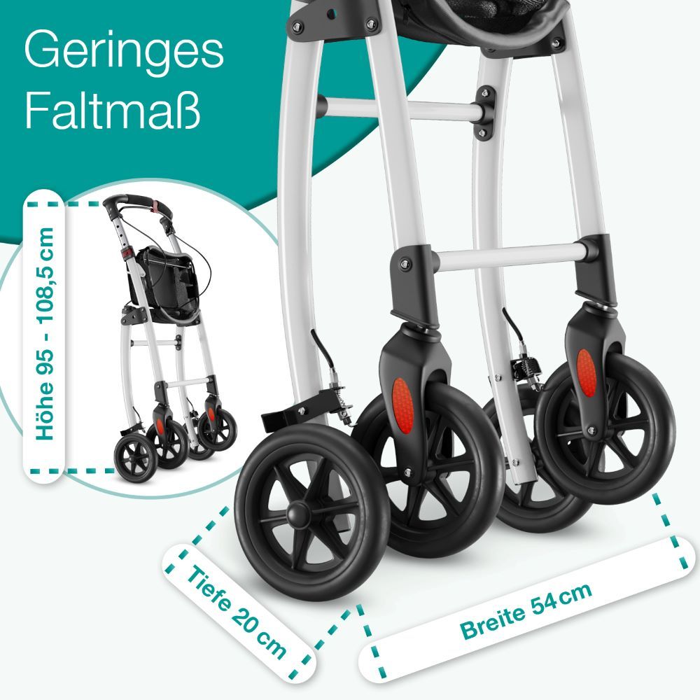 Wohnungsrollator Premium weiß