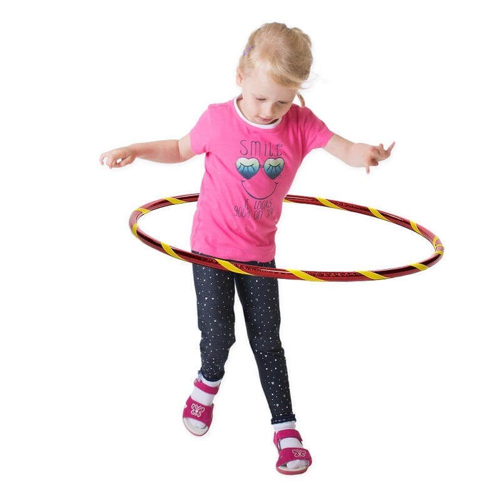 Hoopomania Funny Kinder-Hula-Hoop | Ø 70 cm Rot-Gelb 1 St