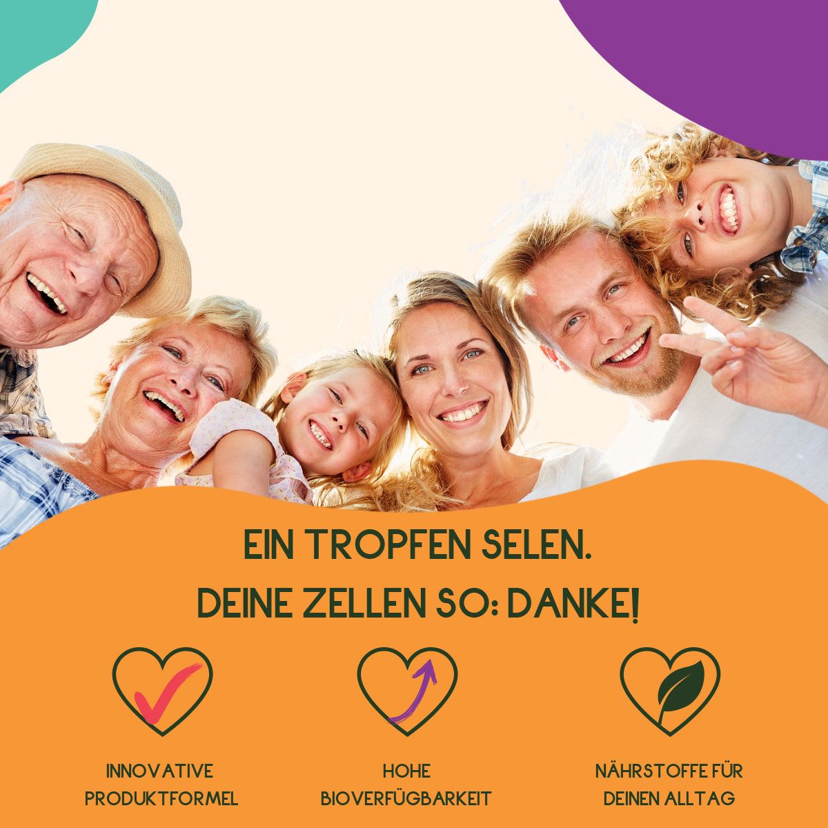 WURZELLIEBE® Selen Tropfen 200µg pro Tagesdosis - 50 ml