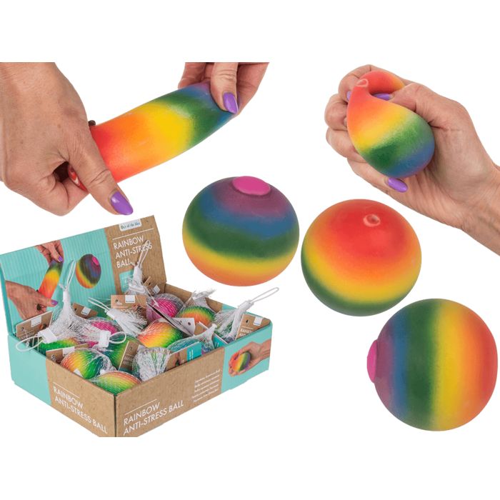 Out of the Blue Squeeze Antistress-Ball, Regenbogen