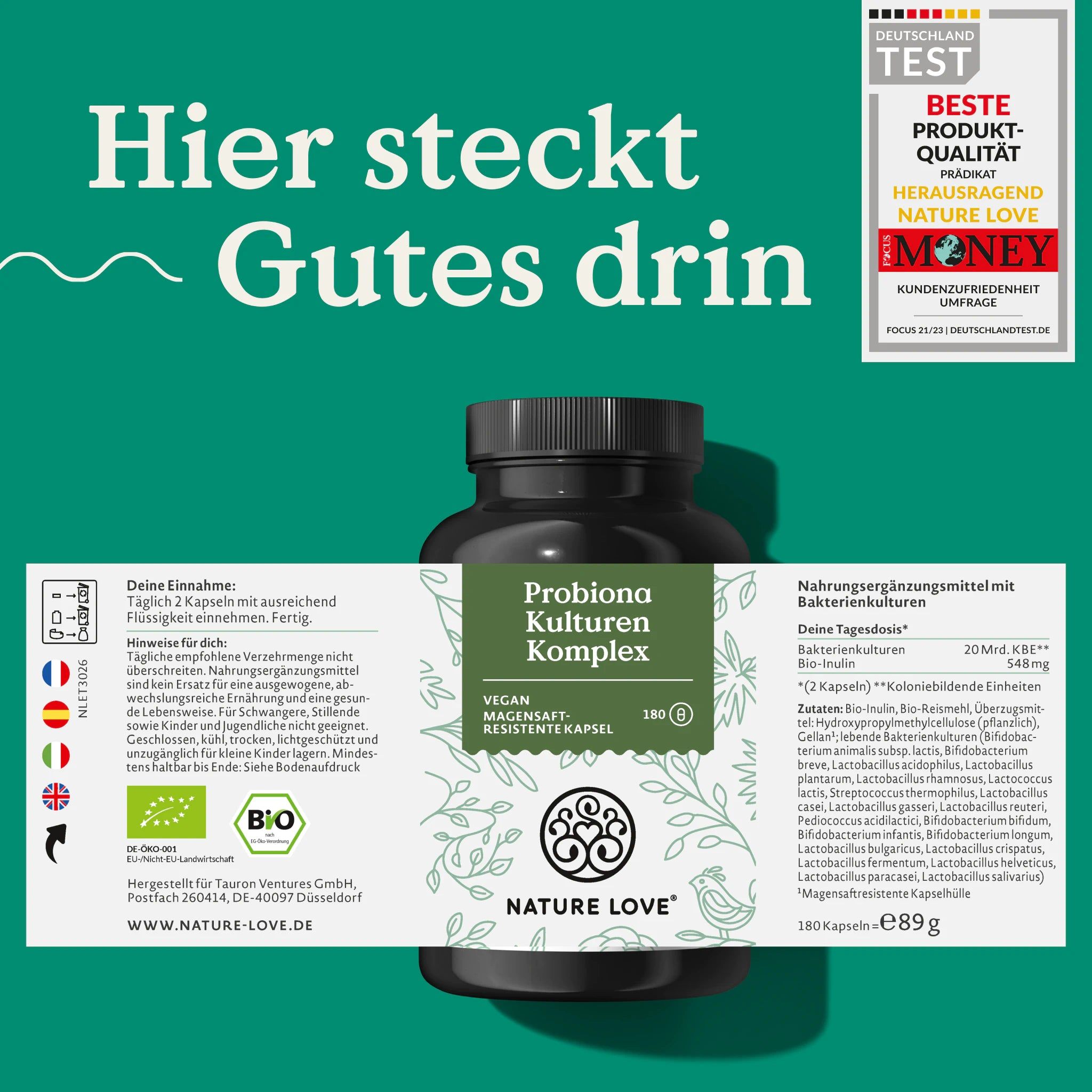 NATURE LOVE® Probiona Kulturen Komplex