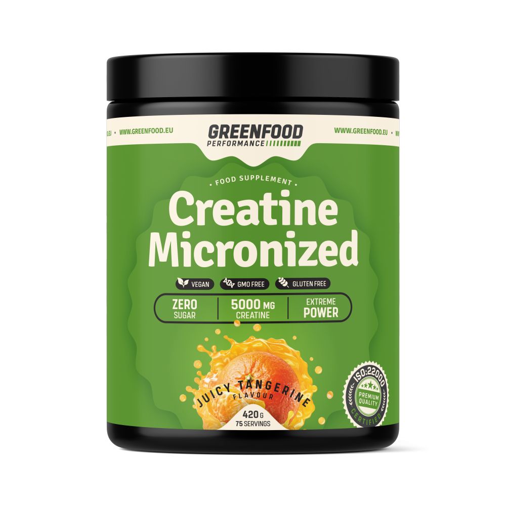 GreenFood Nutrition Performance Creatine Micronized Juicy Tangerine