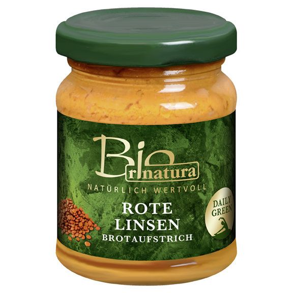 Bio Rinatura Brotaufstrich rote Linsen Bio