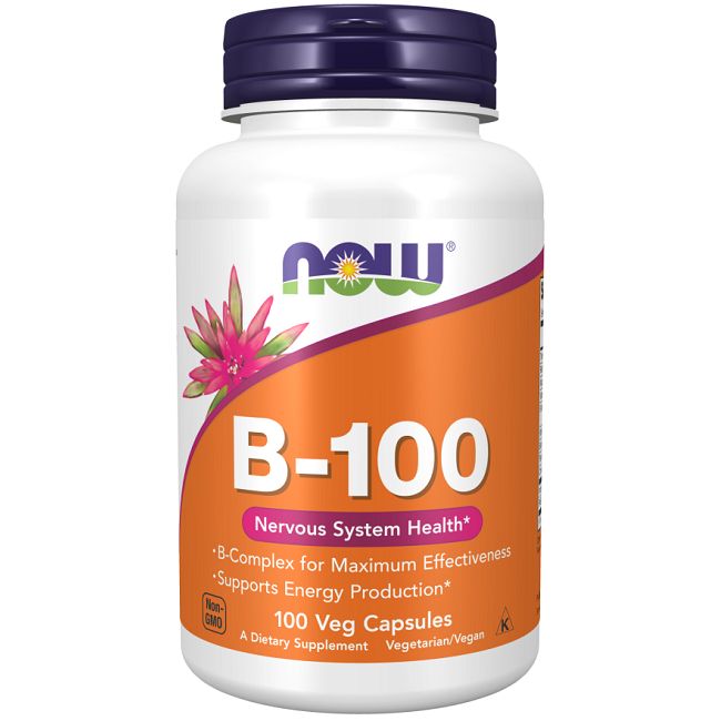Now Foods Vitamine B-100 mg-Komplex 100 Pc