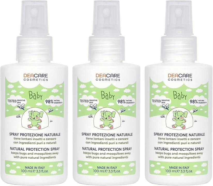 DEACARE Baby - Spray Protezione Zanzare e Insetti - Naturale - neonati e bambini