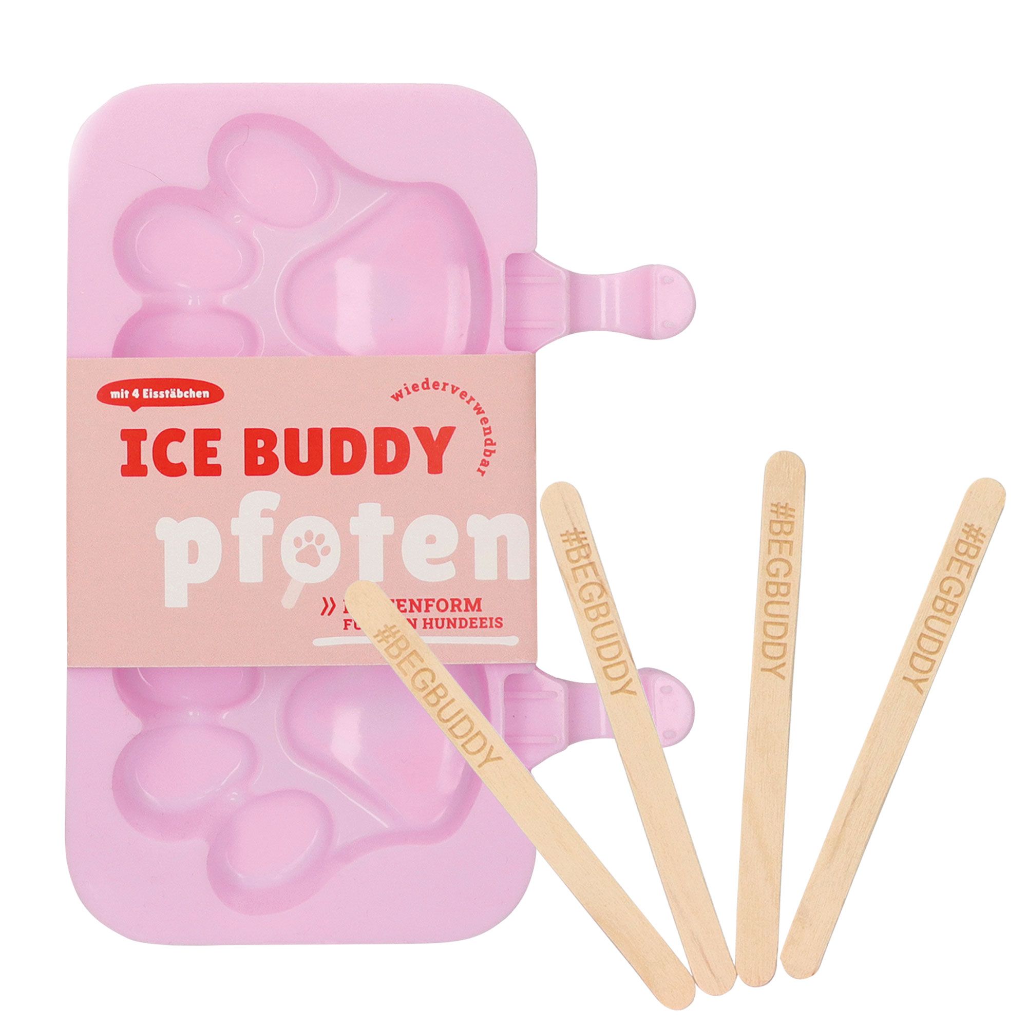 ICE BUDDY Pfoten-Form für Hundeeis - stellen Sie das perfekte Hunde-Eis einfach selbst her