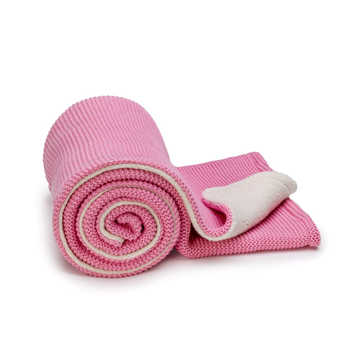 T-Tomi Gestrickte Decke Warm Pink waves 1 St