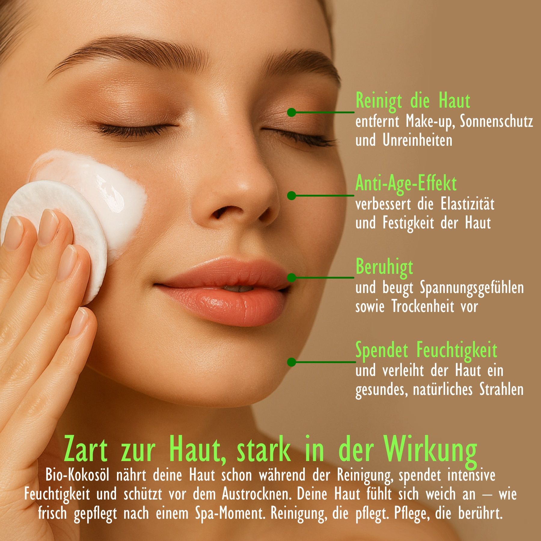 Hello Nature  Make-up-Entferner Reinigungsmilch Cocos Removal Cleansing