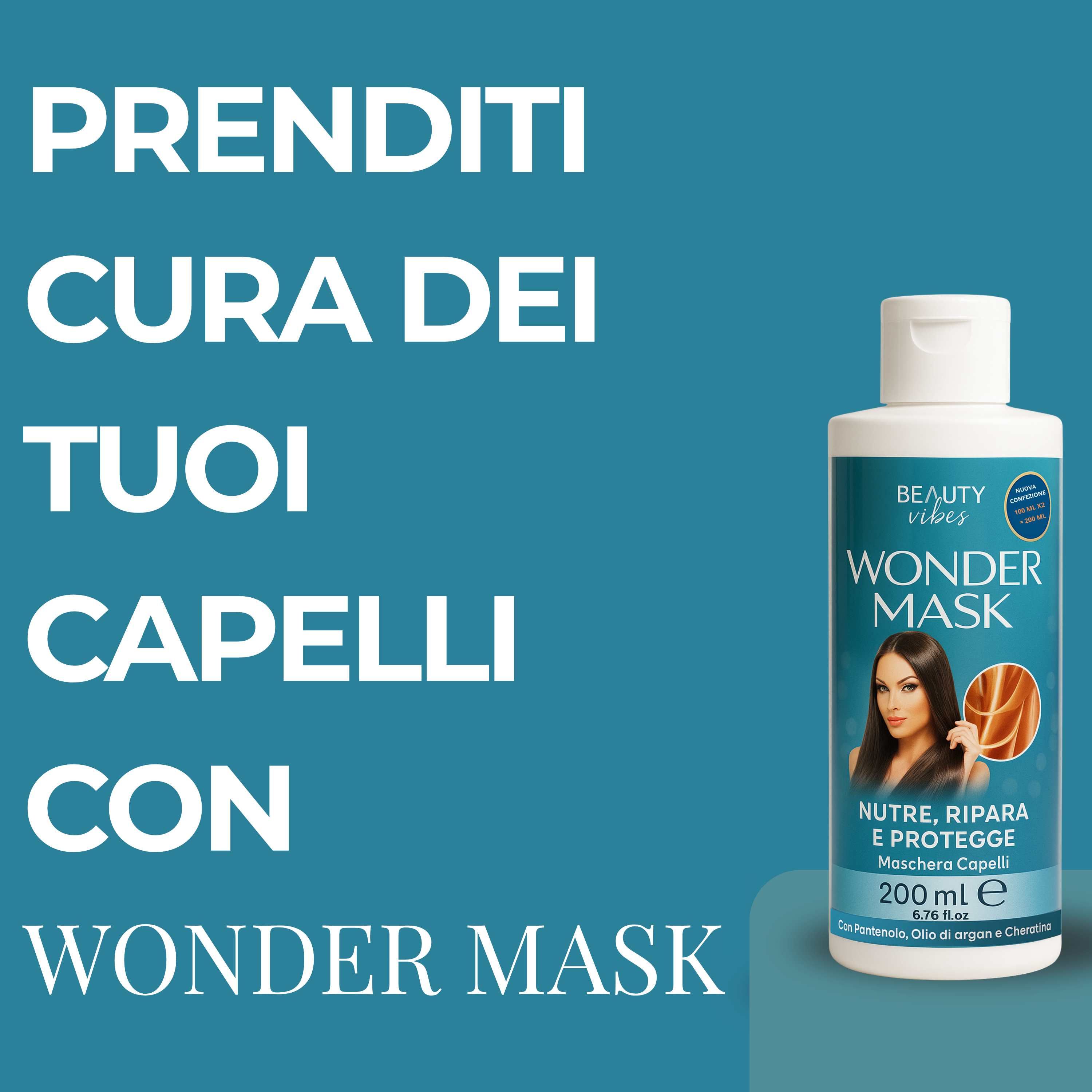 Aloha Labs Wonder Mask - Nährende und Reparierende Haarmaske mit Argan und Keratin