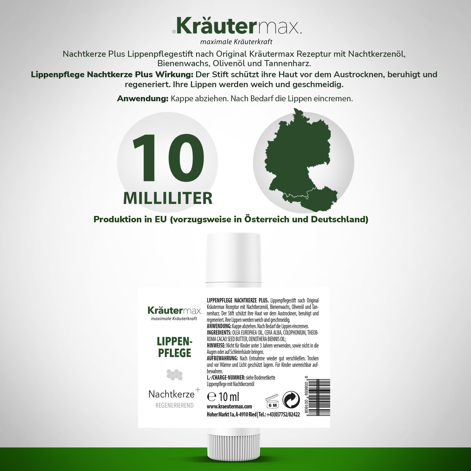 Kräutermax Lippenpflege Nachtkerze plus