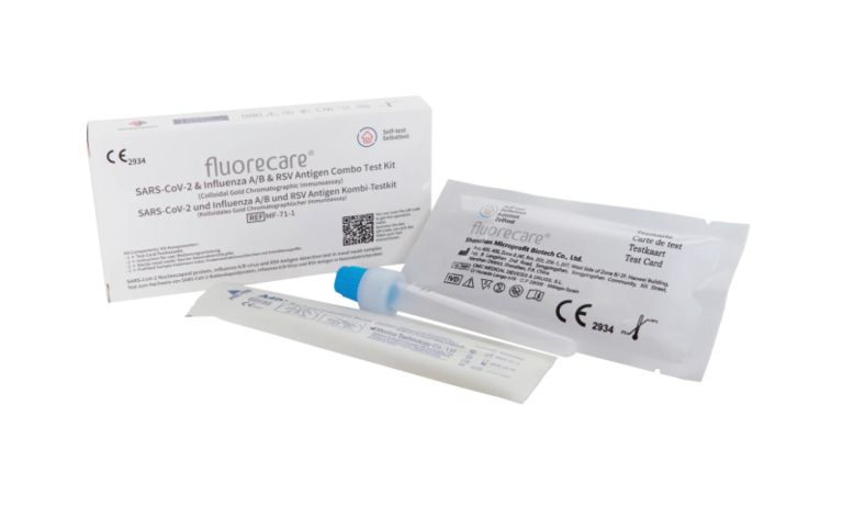 Fluorecare Kombitest SARS-CoV-2 & Influenza A/B RSV 1 St Test