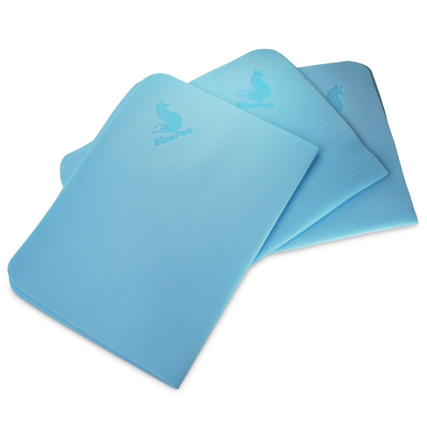 BluePet 3x Wiederverwendbare Reinigungstücher Feuchttücher für Hunde & Haushalt - Putzlappen Tuch 3 St Tücher