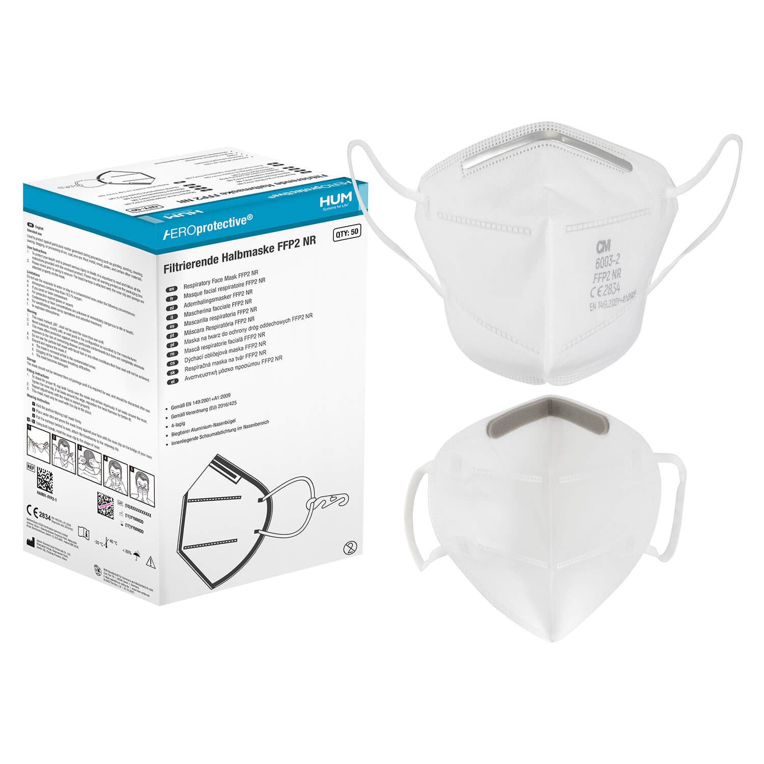 HUM AEROprotective Filtrierende Halbmaske FFP2 NR