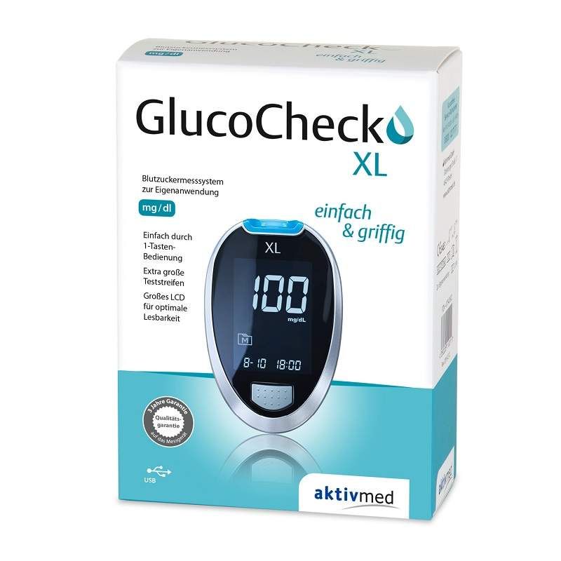 GlucoCheck XL Blutzuckermessgerät - mg/dl