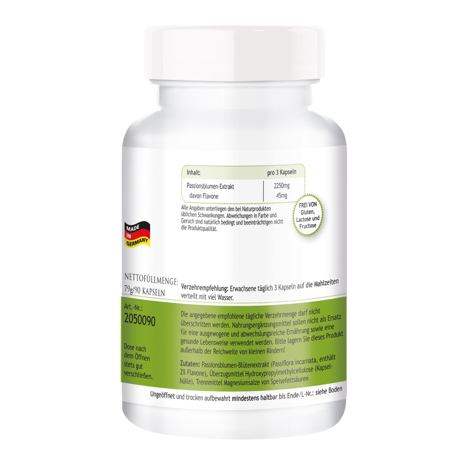Warnke Vitalstoffe | Passionsblumen-Extrakt 750mg