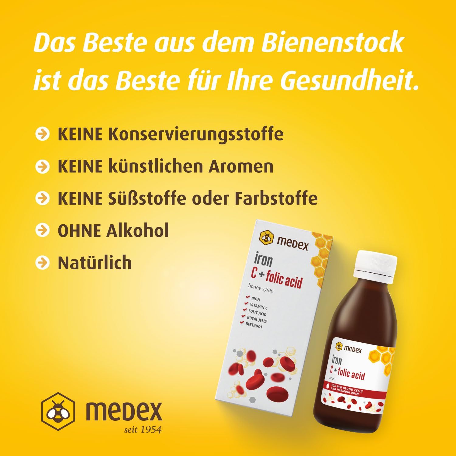 Medex Eisen C + Folsäure Sirup