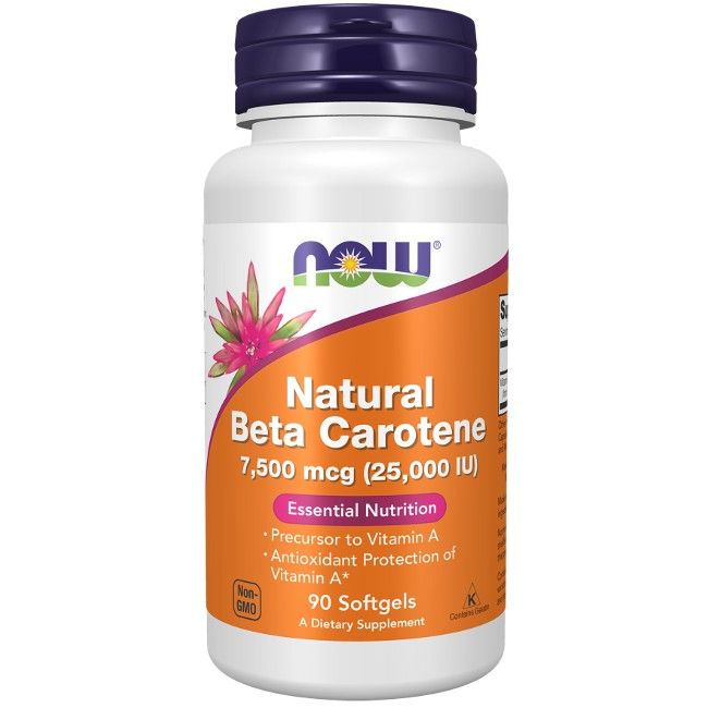 Now Foods Natürliches Beta-Karotin 7500 mcg 90 Pc