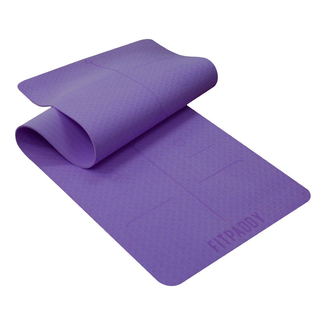 FITPADDY - Tappetino Yoga Pilates Fitness in TPE viola