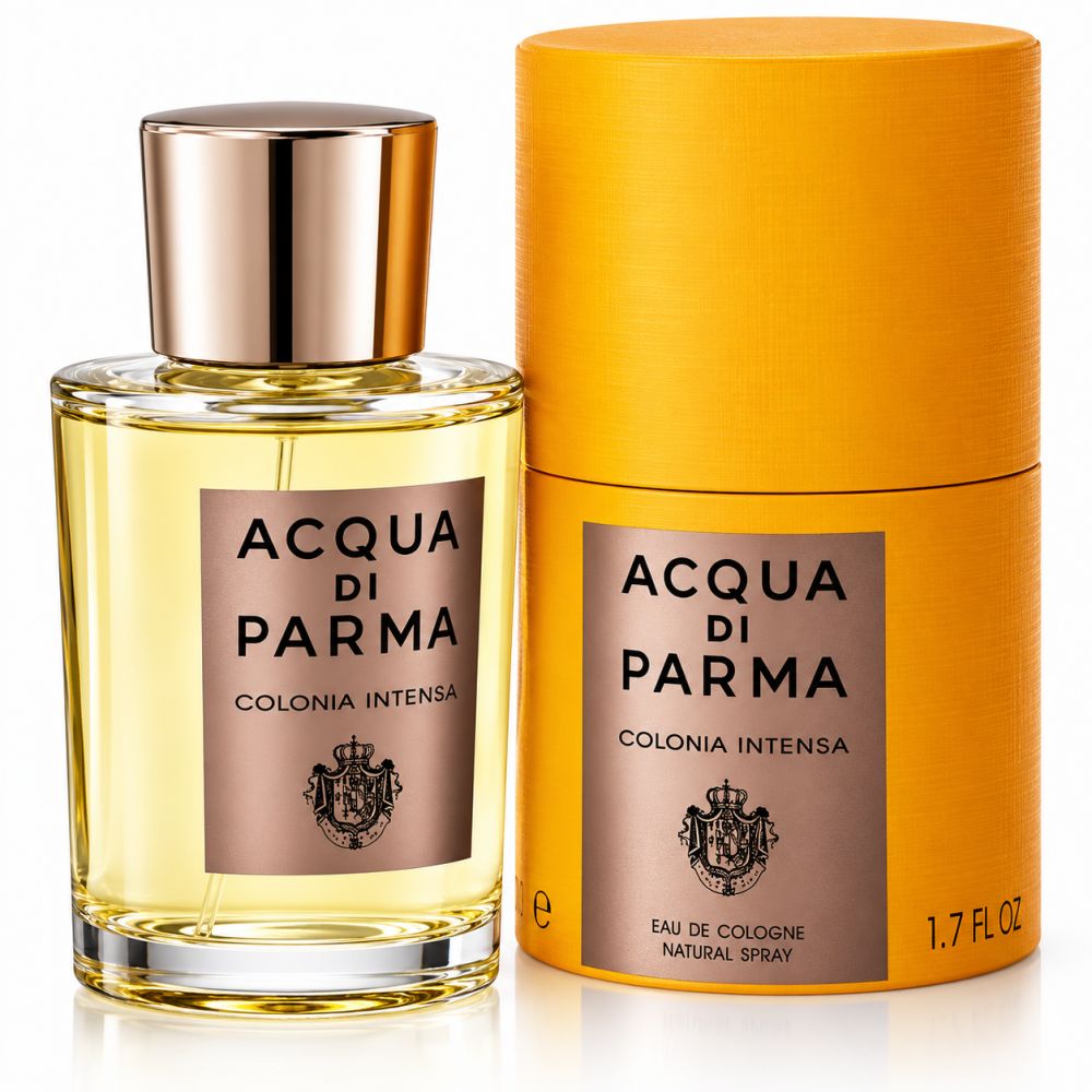 Acqua di Parma Colonia Intensa Eau de Cologne Flakon und Dose.
