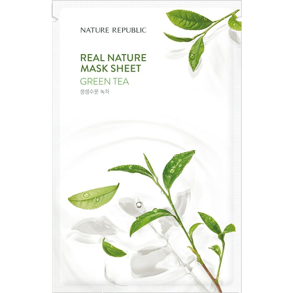 NATURE REPUBLIC Real Nature Green Tea Sheet Face mask