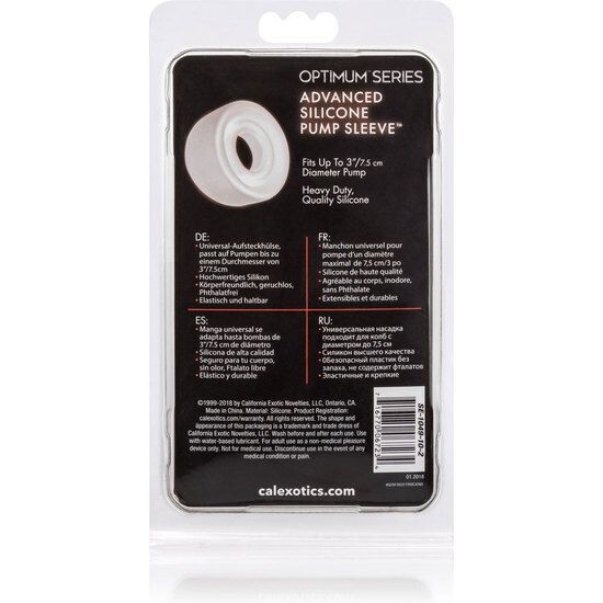 Rückseite der Verpackung. Text in Deutsch, Französisch, Spanisch und Russisch. Produktinformationen.