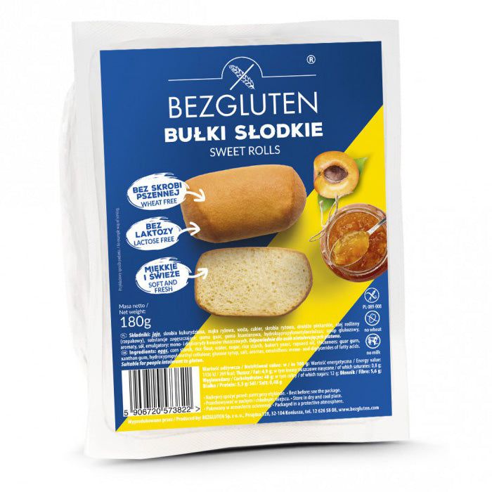 Bezgluten Süße Brötchen glutenfrei