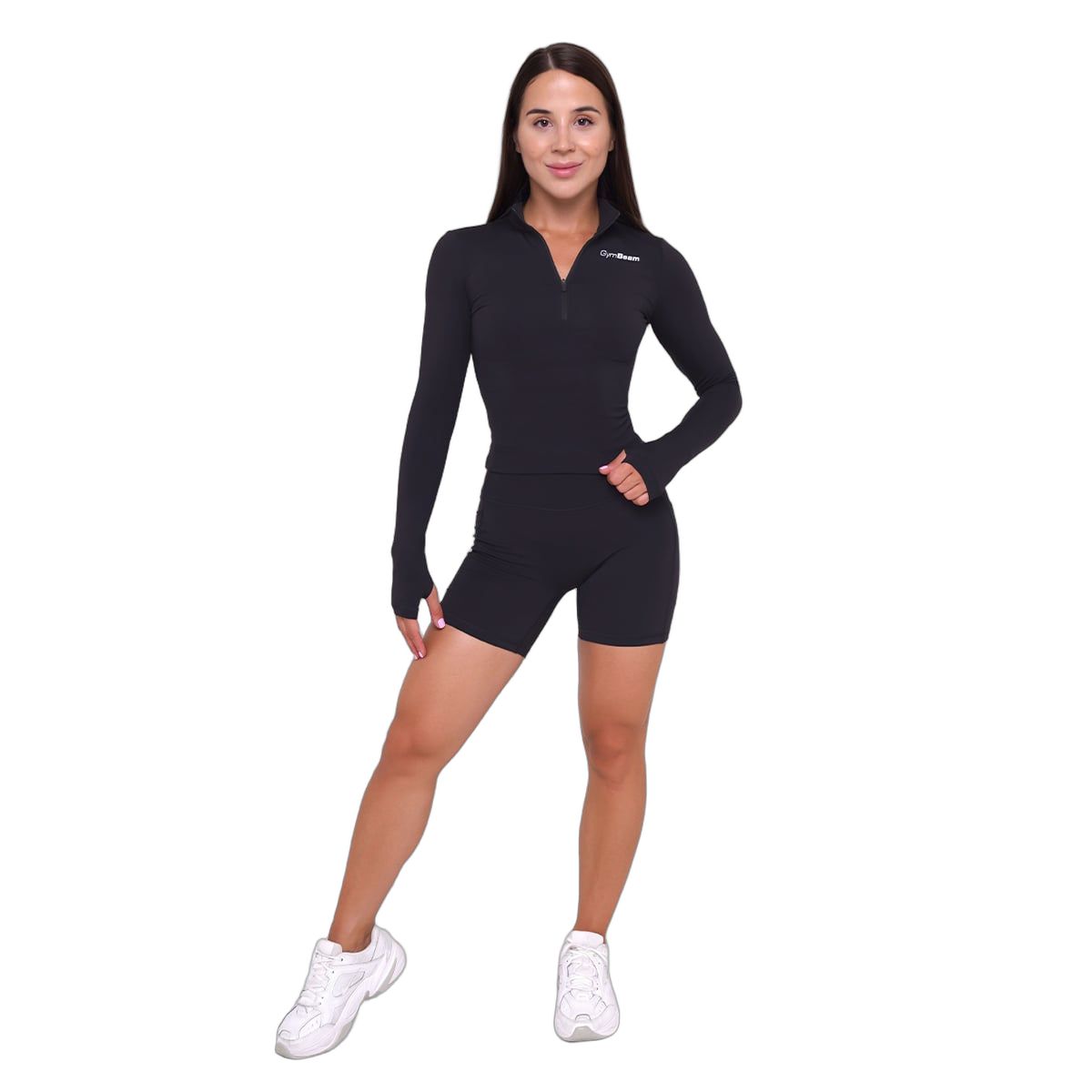 GymBeam Shorts Damen Ignite slim mit Gummizug und Taschen in Schwarz