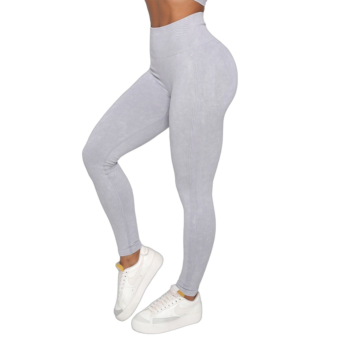 GymBeam Leggings Damen LIFT nahtlos mit hoher Taille in Grau