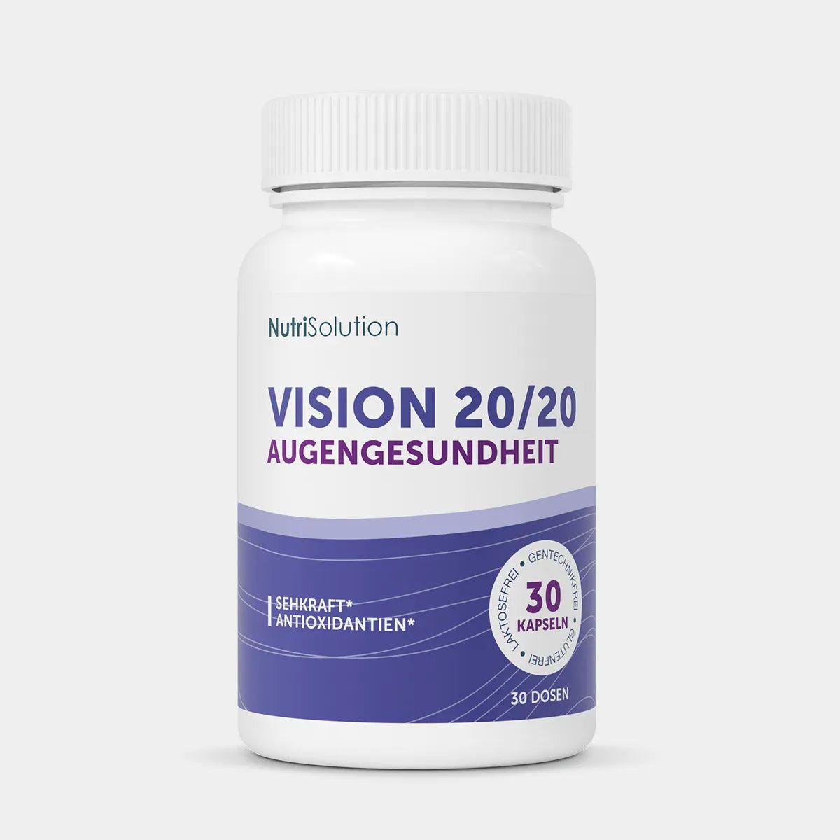 NutriSolution Vision 20/20 Augengesundheit Kapseldose, 30 Kapseln.