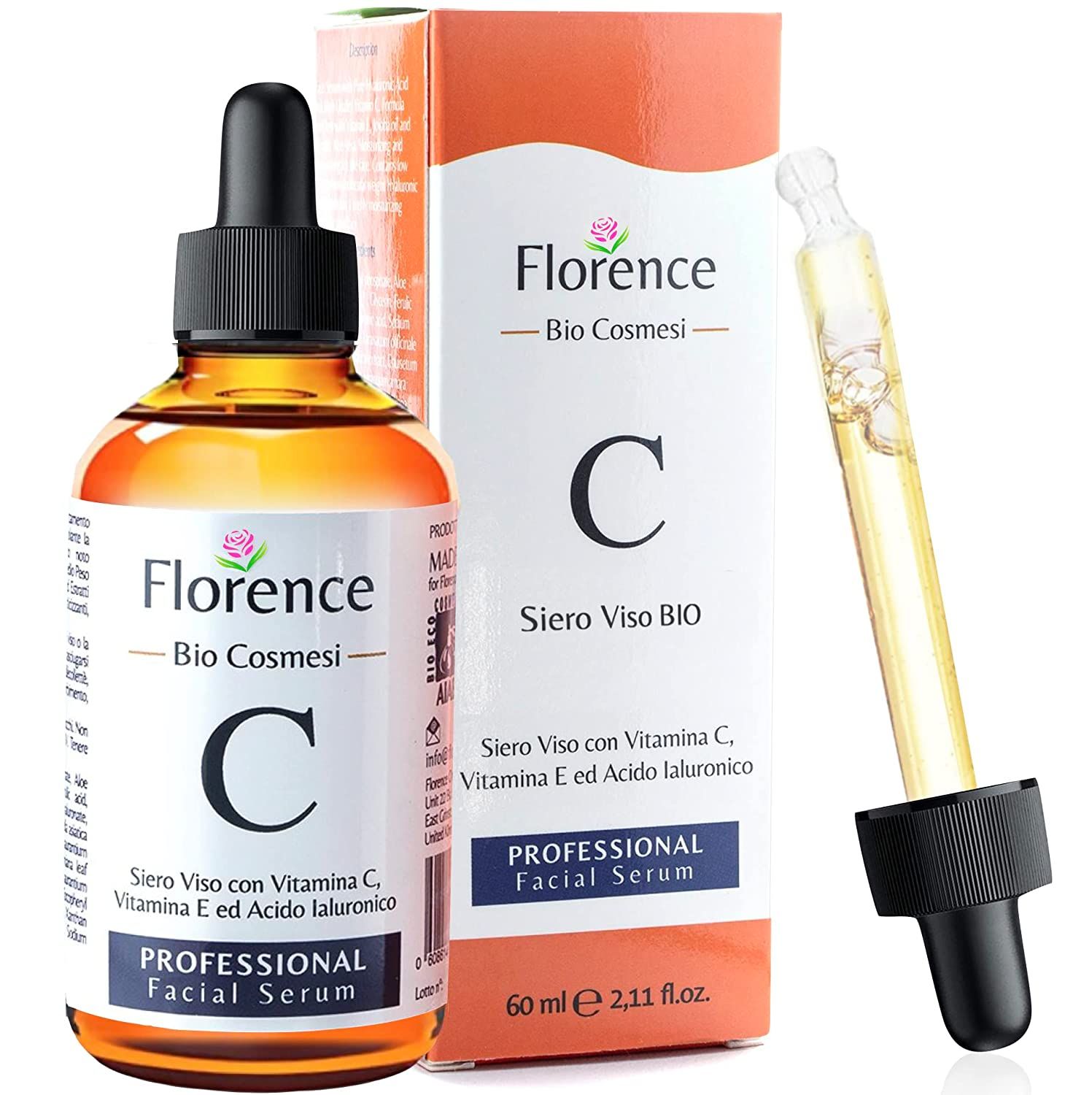 Florence BIO Hyaluron Serum mit Vitamin C/E Hochkonzentriert