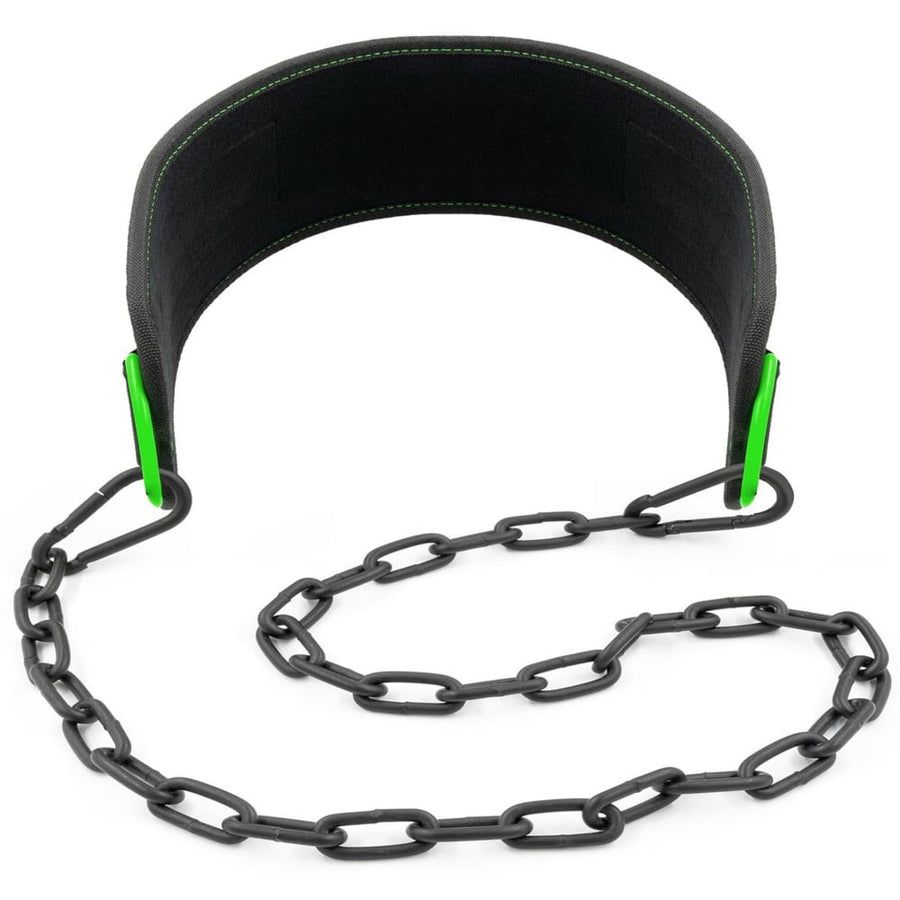 Sport-Knight® Dip-Gürtel mit Aufdruck, Gym is my bitch, lange Stahlkette