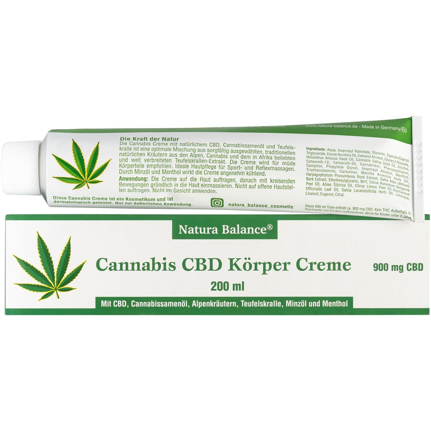 Natura Balance Cannabis CBD Körper Creme