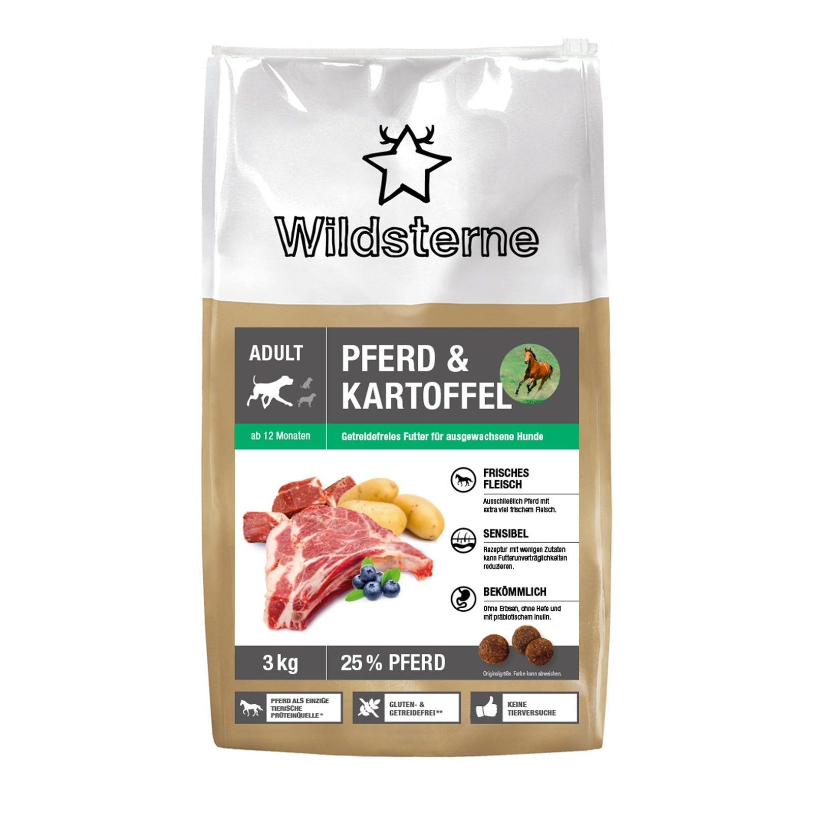 Wildsterne Classic Adult Pferd + Kartoffel 3 kg