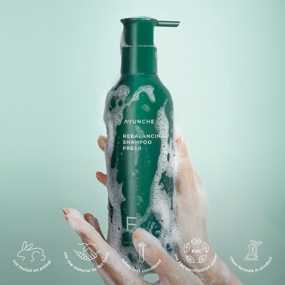 AYUNCHE Rebalancing Fresh Shampoo – klärendes Shampoo für fettige Kopfhaut