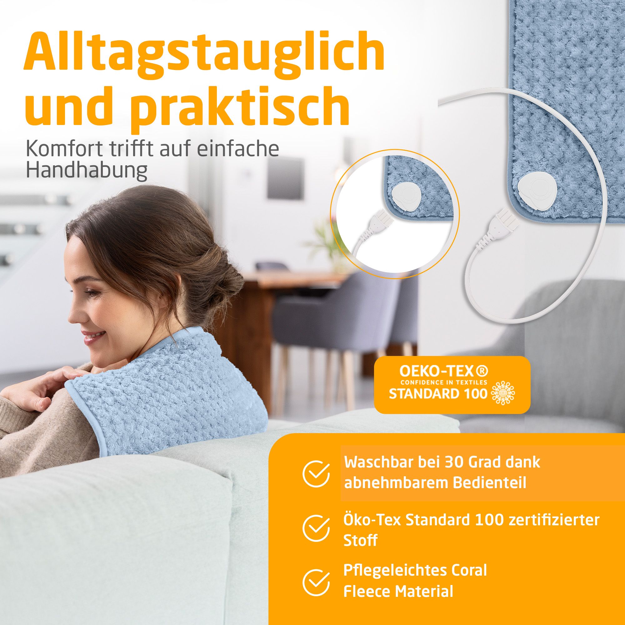 medisana HP 515 Heizkissen - jeans blue