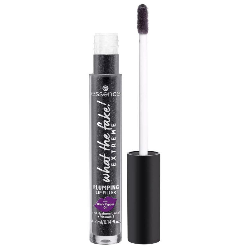 Plumping Lip Filler in schwarzer Verpackung mit Applikator.