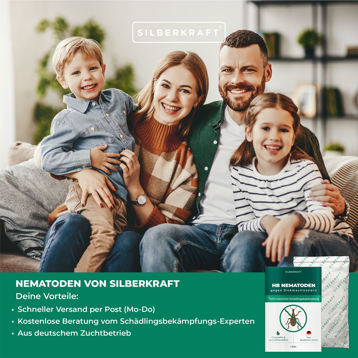 SILBERKRAFT HB Nematoden gegen Dickmaulrüsslern 25 Mio